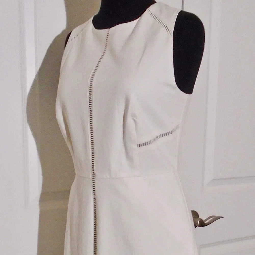 J CREW NEW Ladder Stitch Dress*Bi-Stretch Cotton *FIRM PRICE* - Picture 8 of 9